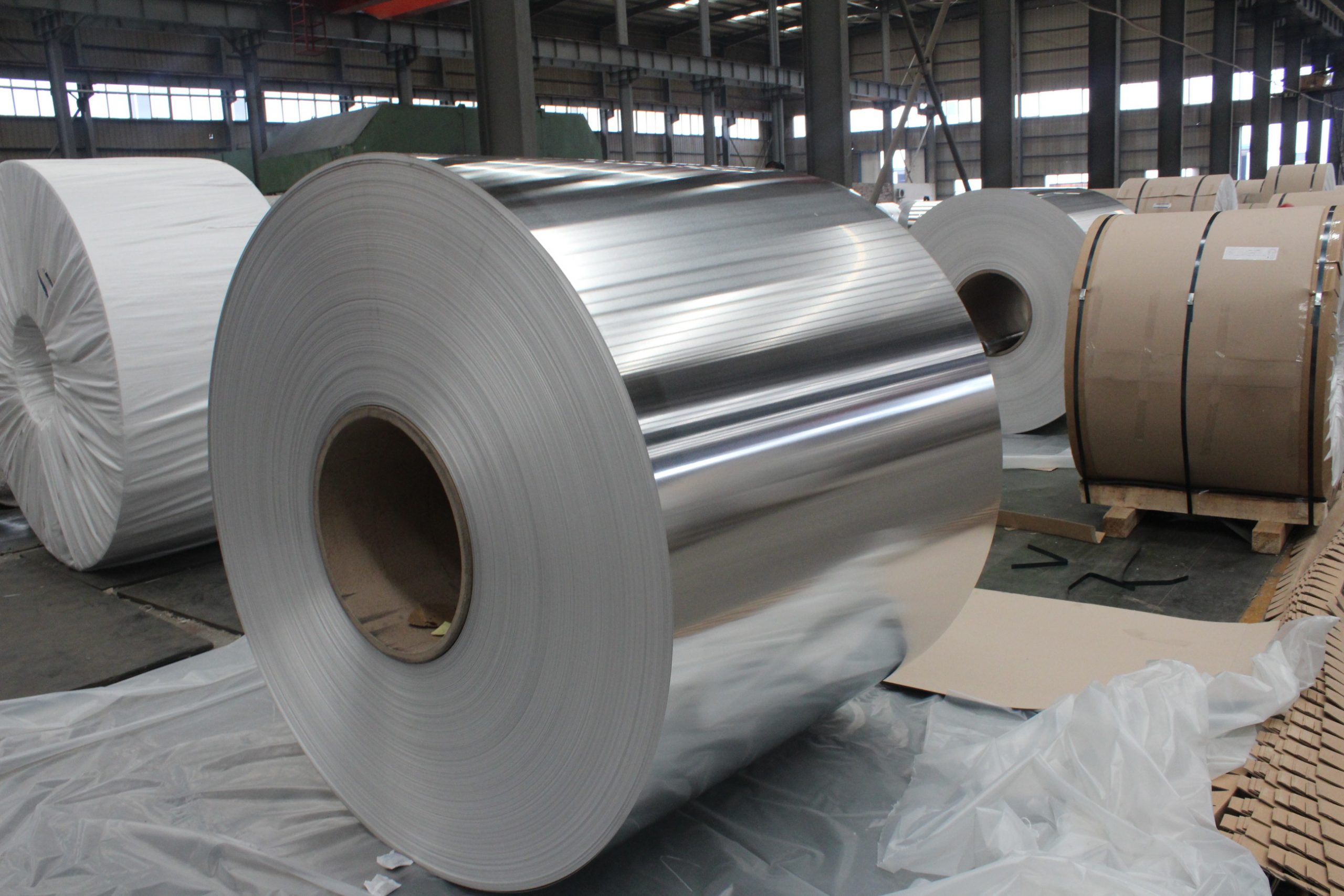 High Flatness Insulation Material, Silver Aluminum Coil Stock For Sale