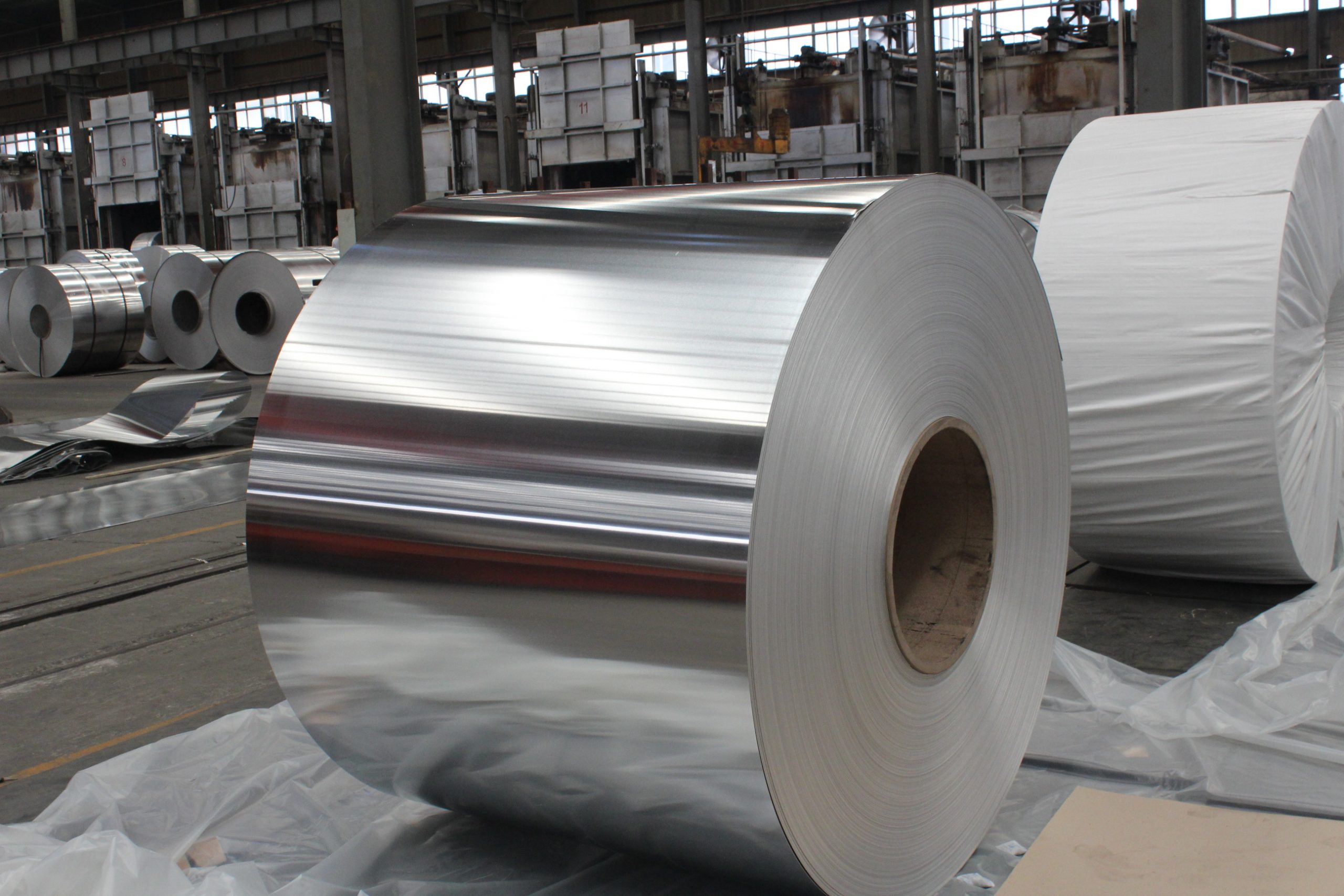 Anti-Corrosion Aluminum Coil Stock Thickness, Silver Insulation Material